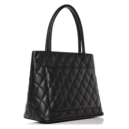 Chanel Caviar Quilted Medallion Tote Black 8 of 17