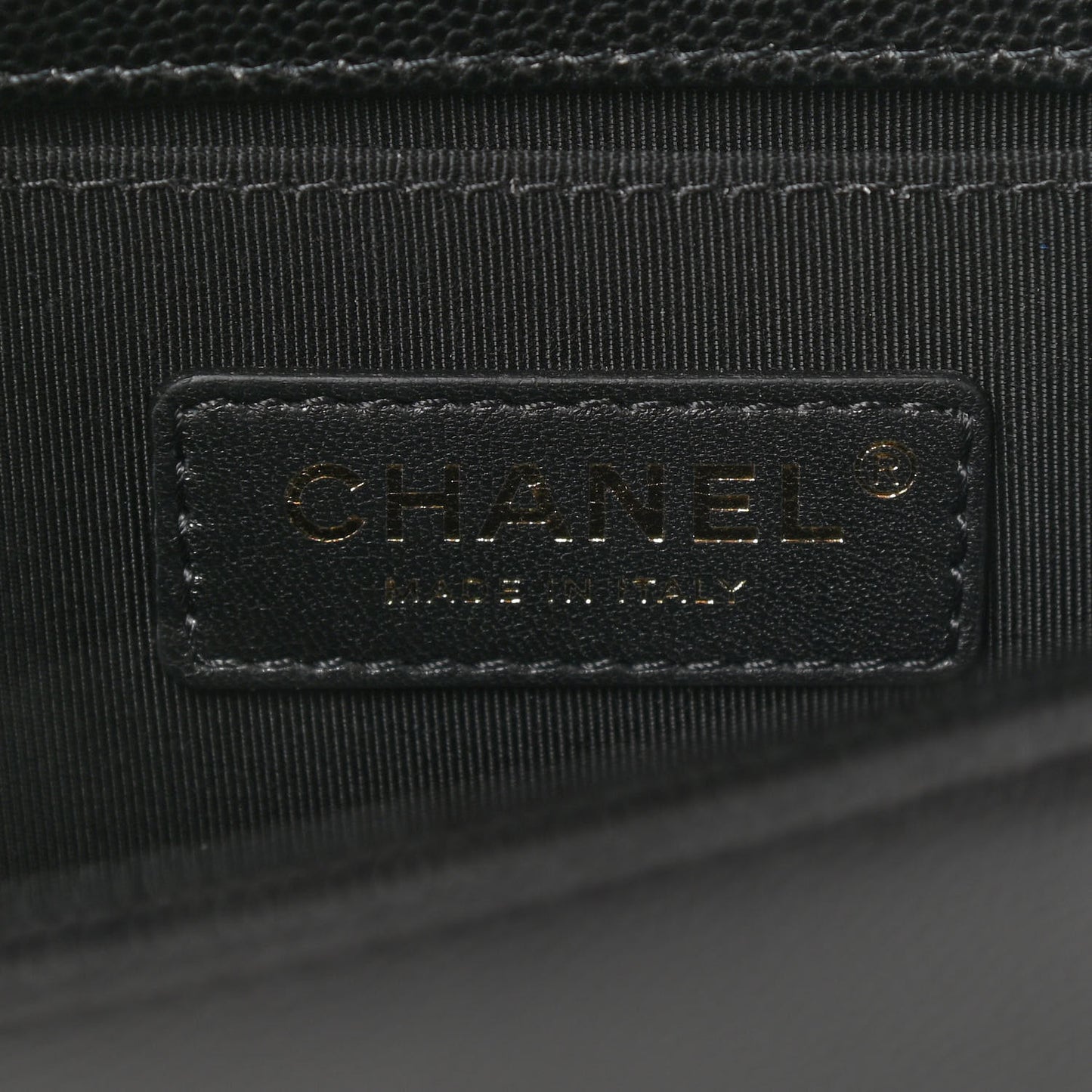 Caviar Quilted Small Boy Flap Black