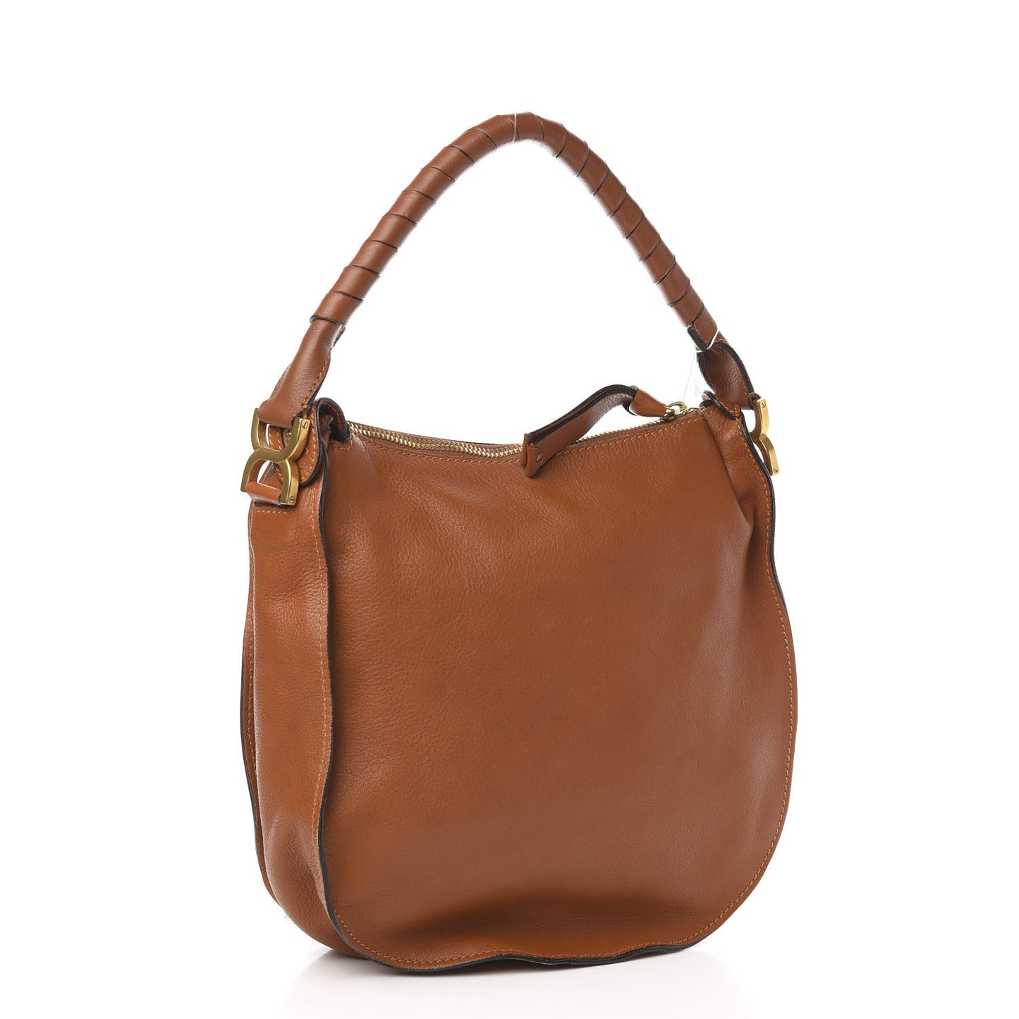 Calfskin Medium Marcie Hobo Tan