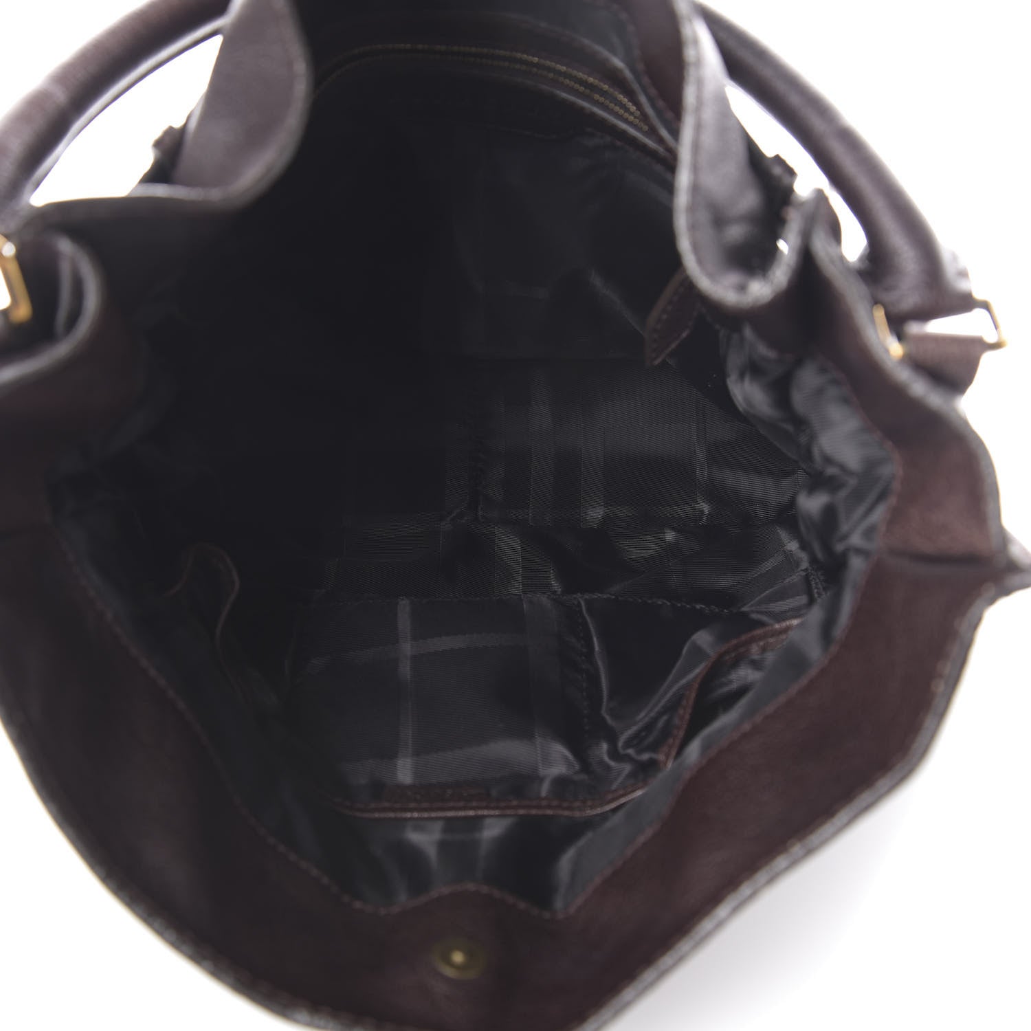 Burberry Buffalo Lambeth Hobo Dark Brown 5 of 10