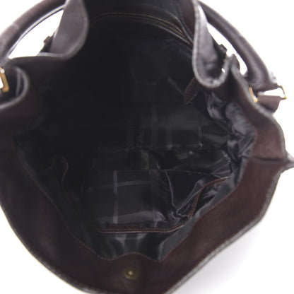 Burberry Buffalo Lambeth Hobo Dark Brown 5 of 10