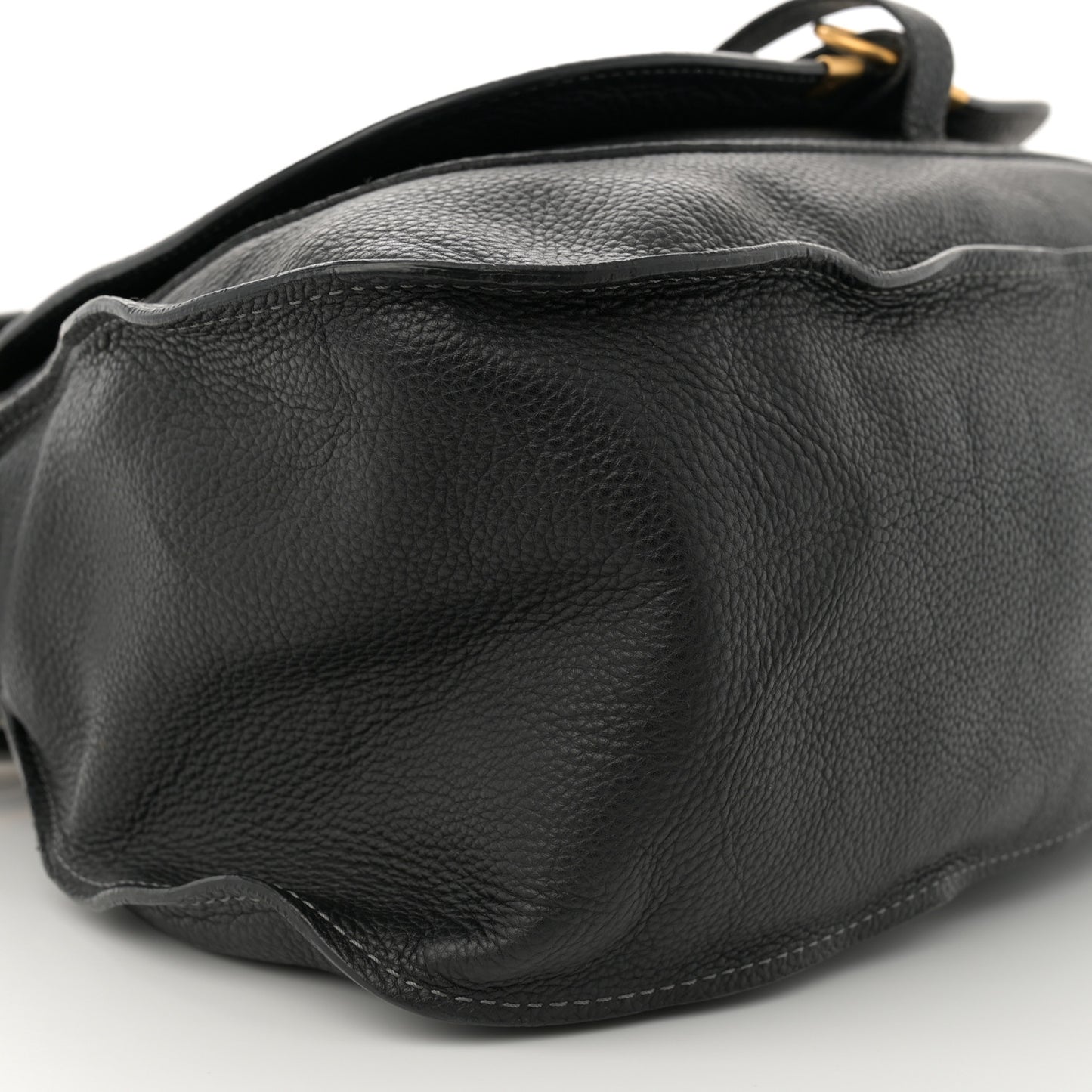 Calfskin Medium Marcie Satchel Black