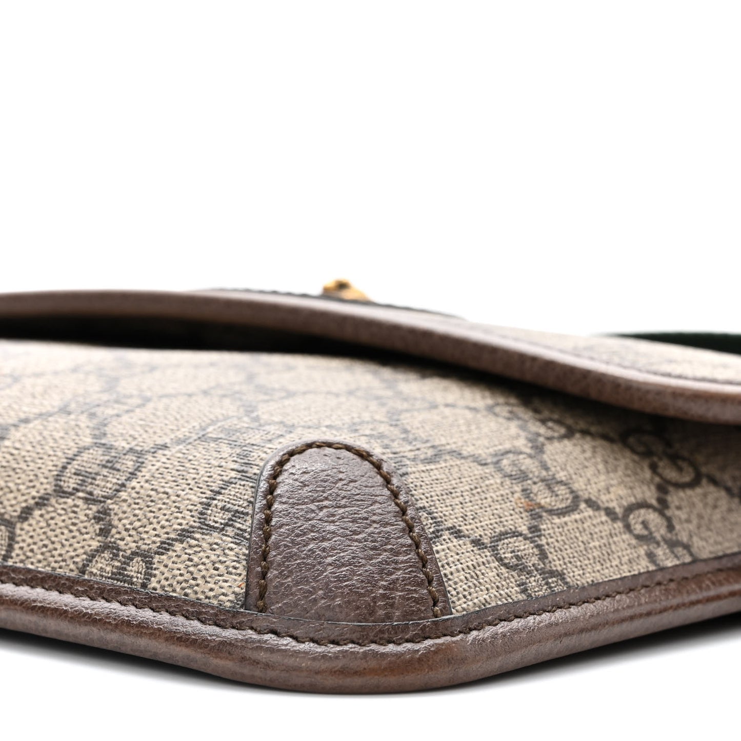 GG Supreme Monogram Neo Vintage Web Belt Bag Brown