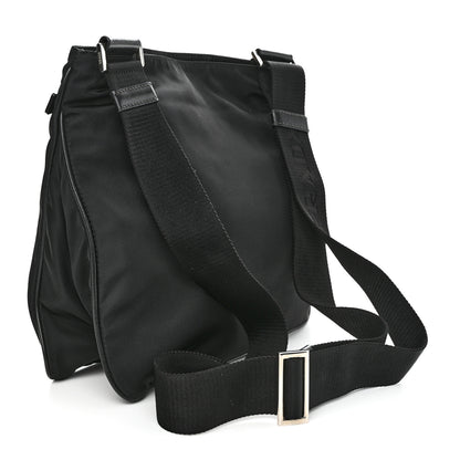 Prada Nylon Vela Flat Messenger Bag Black 3 of 10