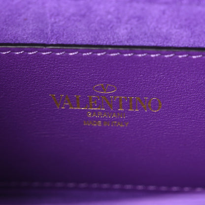 Valentino Garavani Sequin Crystal Vlogo Embroidered Small Loco Shoulder Bag Astral Purple 6 of 9