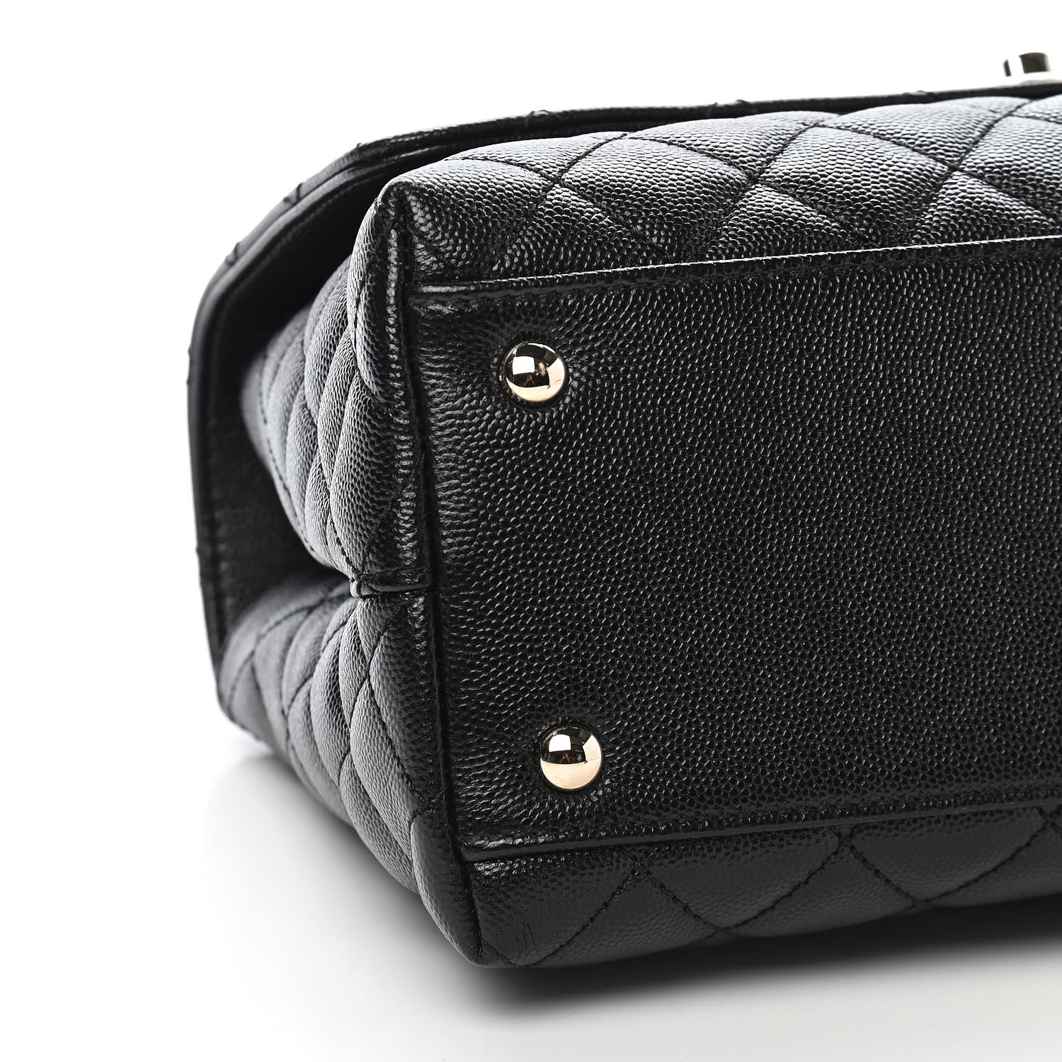 Chanel Caviar Quilted Small Coco Handle Flap Black 8 of 9