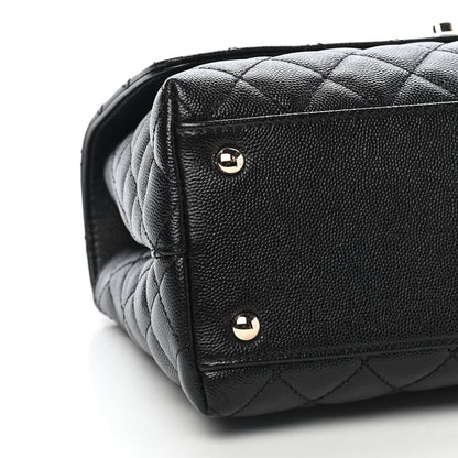 Chanel Caviar Quilted Small Coco Handle Flap Black 8 of 9
