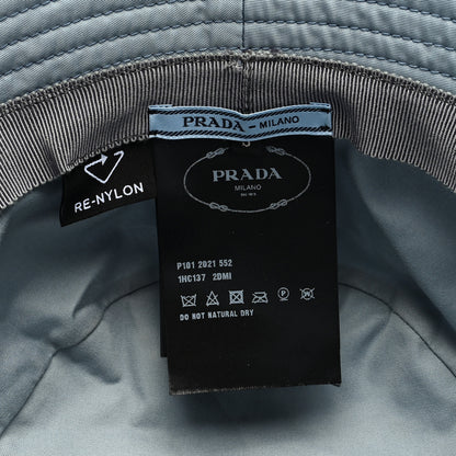 Prada Re-Nylon Metal Triangle Logo Womens Bucket Hat S Astrale 7 of 7