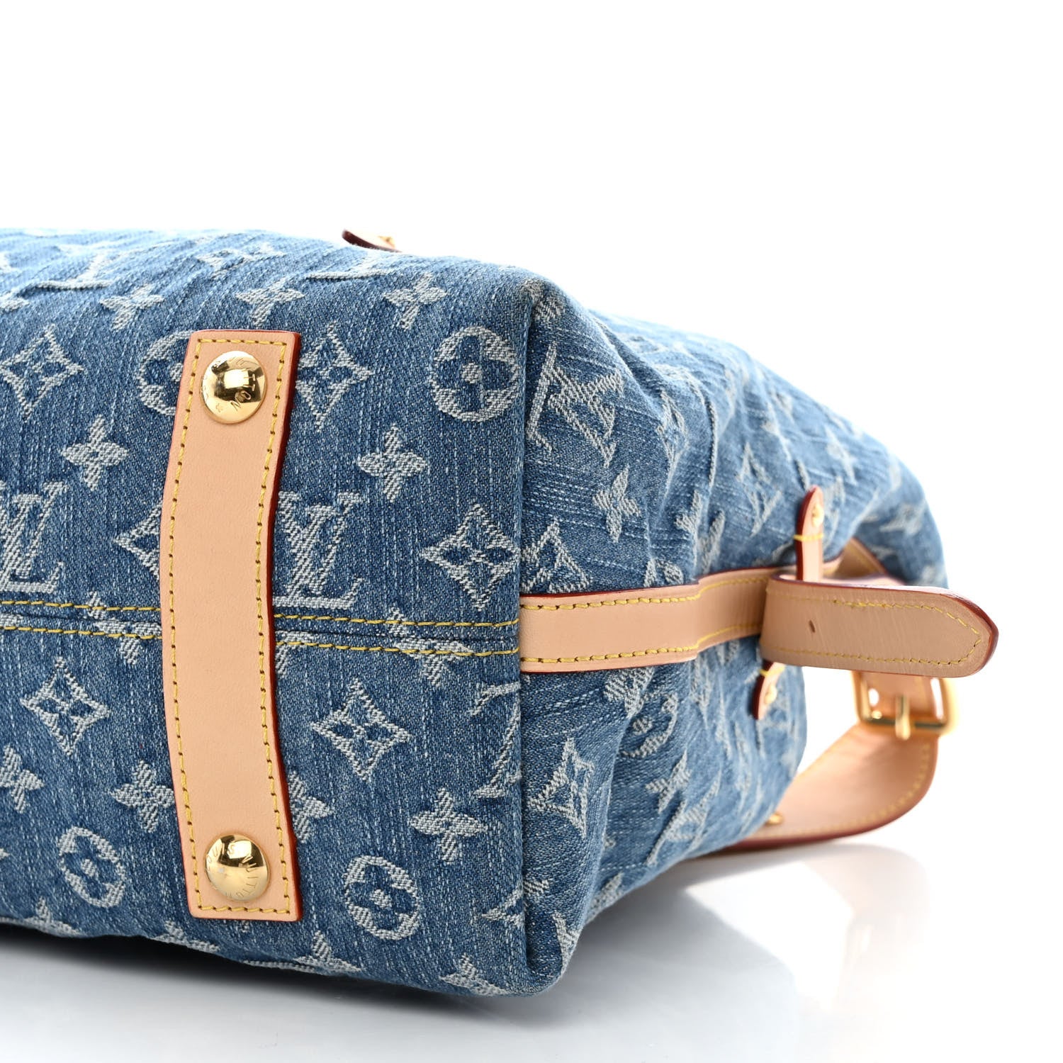 Louis Vuitton Monogram Denim CarryAll MM Blue 11 of 11