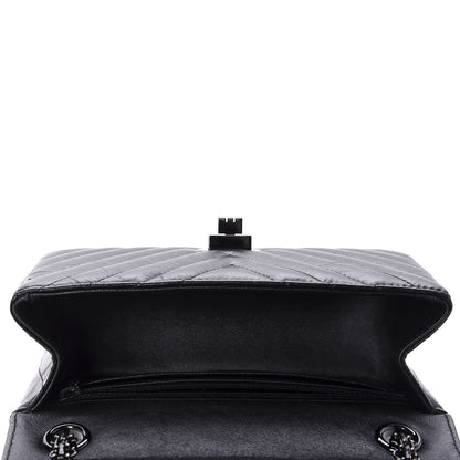 Chanel Aged Calfskin Chevron Quilted 2.55 Reissue Mini Flap So Black 6 of 11
