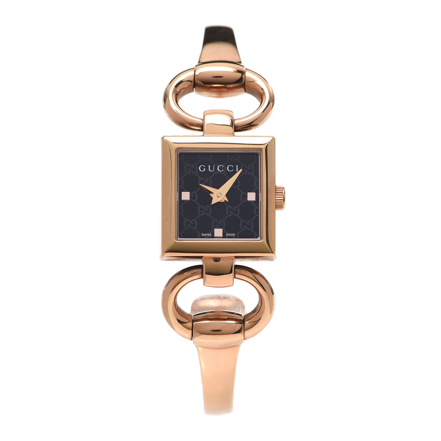 Gucci Stainless Steel 19mm Tornabuoni Quartz Watch Black 1 of 6