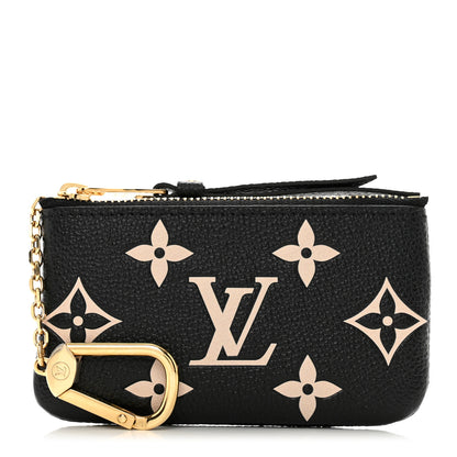 Louis Vuitton Empreinte Monogram Giant Key Pouch Black Beige 1 of 7