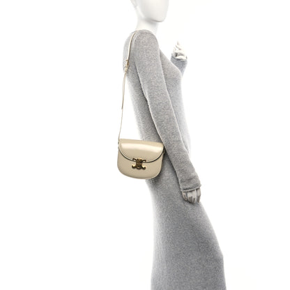 Celine Shiny Calfskin Triomphe Besace Clea Pebble 2 of 11