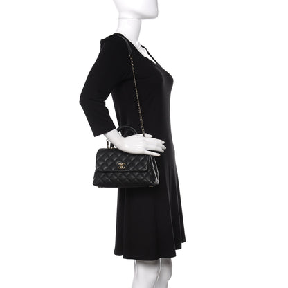 Chanel Caviar Quilted Mini Coco Handle Flap Black 2 of 11
