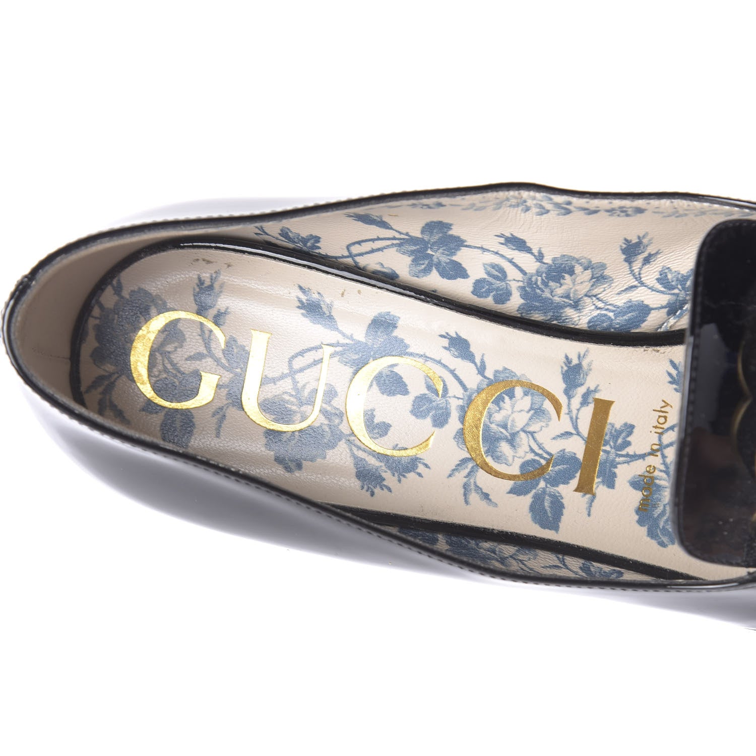 Gucci Vernice GG Victoire 55mm Loafer Pumps 38.5 Black 8 of 11