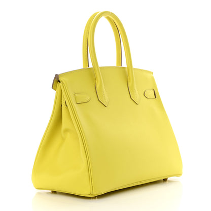 Hermes Epsom BIRKIN 30 Lime 3 of 16