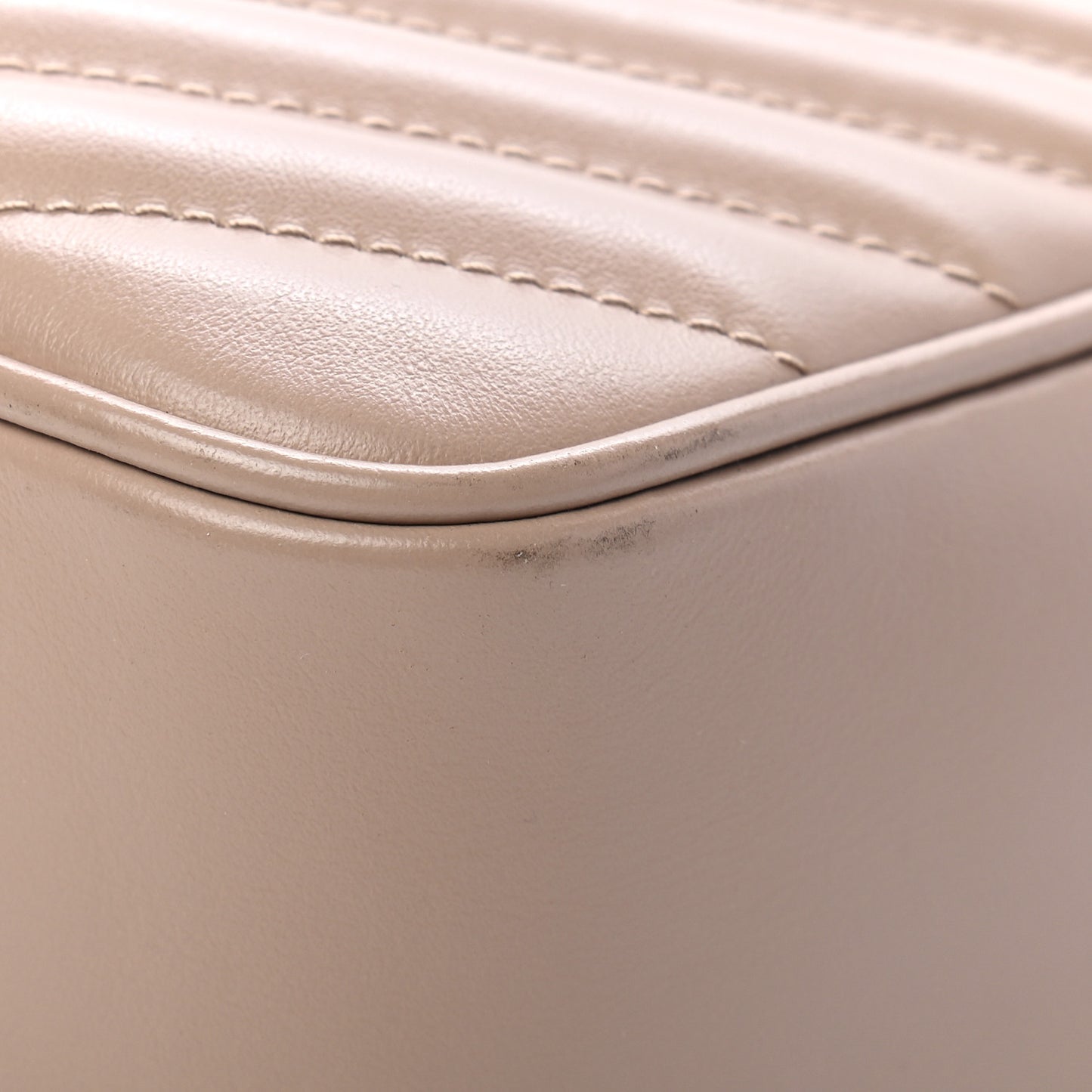 Calfskin Matelasse Monogram Lou Camera Bag Nude Powder