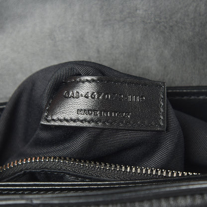Saint Laurent Calfskin Y Quilted Monogram Toy Loulou Crossbody Bag Black 9 of 10