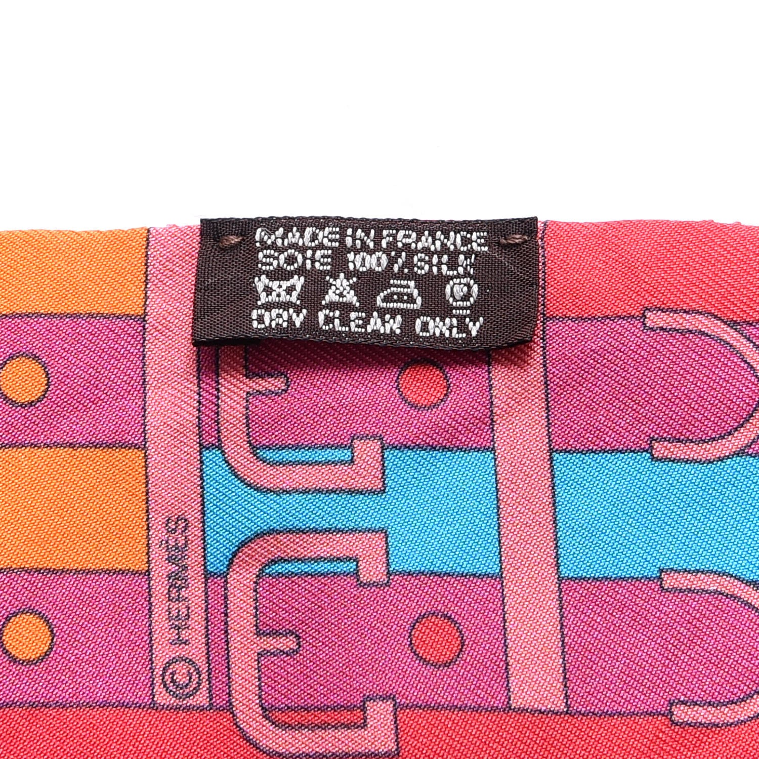 Hermes Silk Rocabar Twilly Orange Rouge Framboise 4 of 5