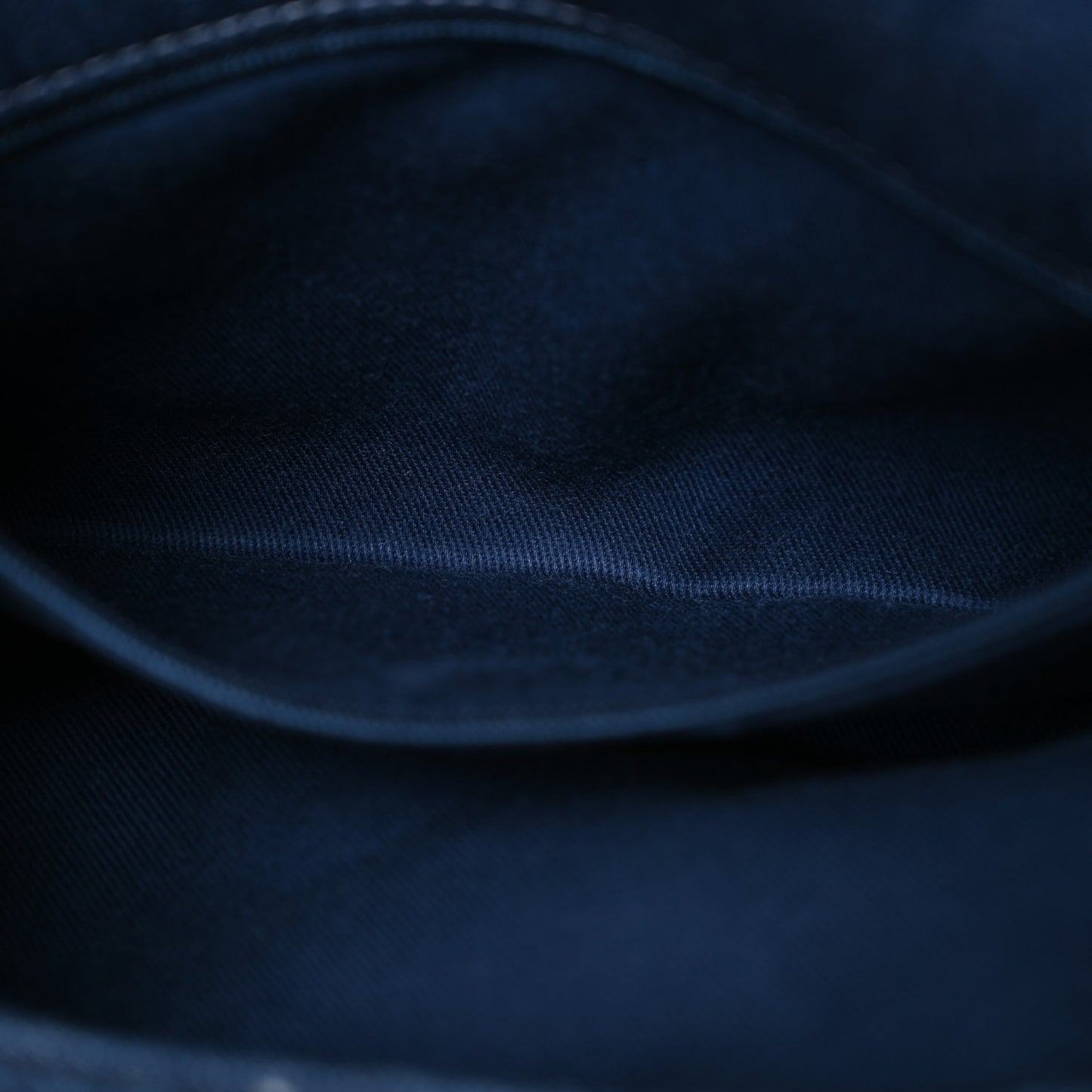 Denim Quilted Medium Denim Trip Single Flap Blue