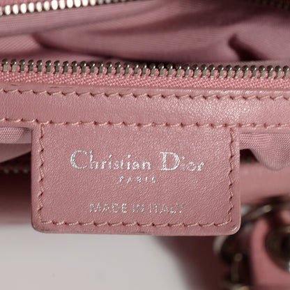 Christian Dior Lambskin Cannage Medium Granville Tote Pink 17 of 18