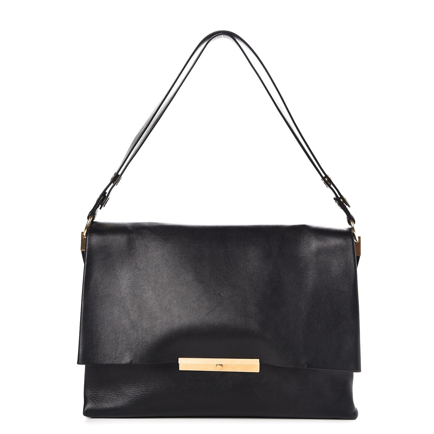 Celine Calfskin Blade Flap Black 1 of 8