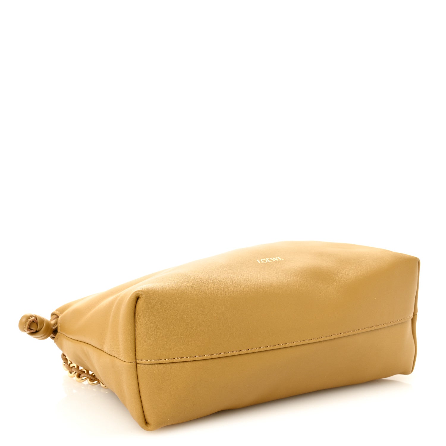 Loewe Mellow Nappa Donut Medium Chain Flamenco Knot Clutch Sahara 4 of 9