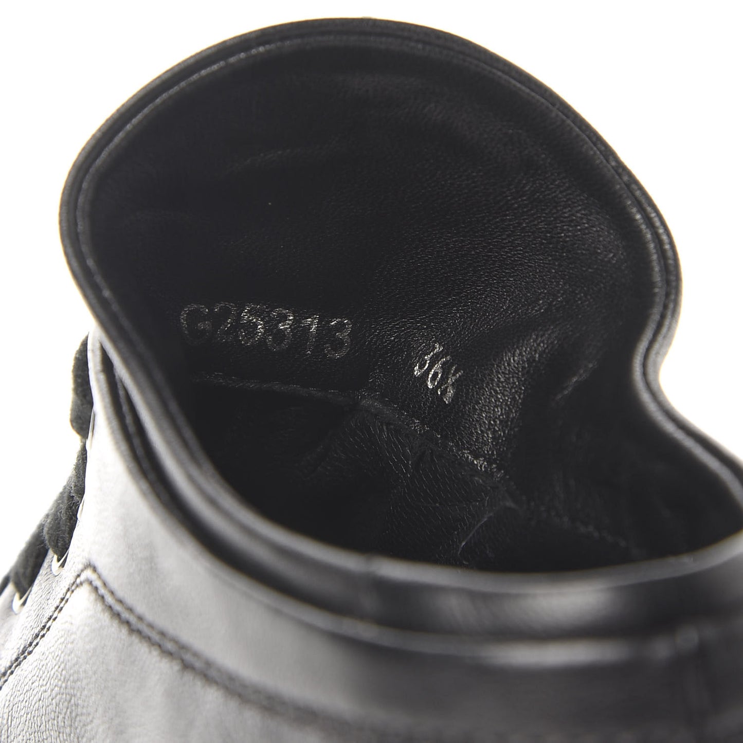 Lambskin Patent Cap Toe CC Sneakers 36.5 Black