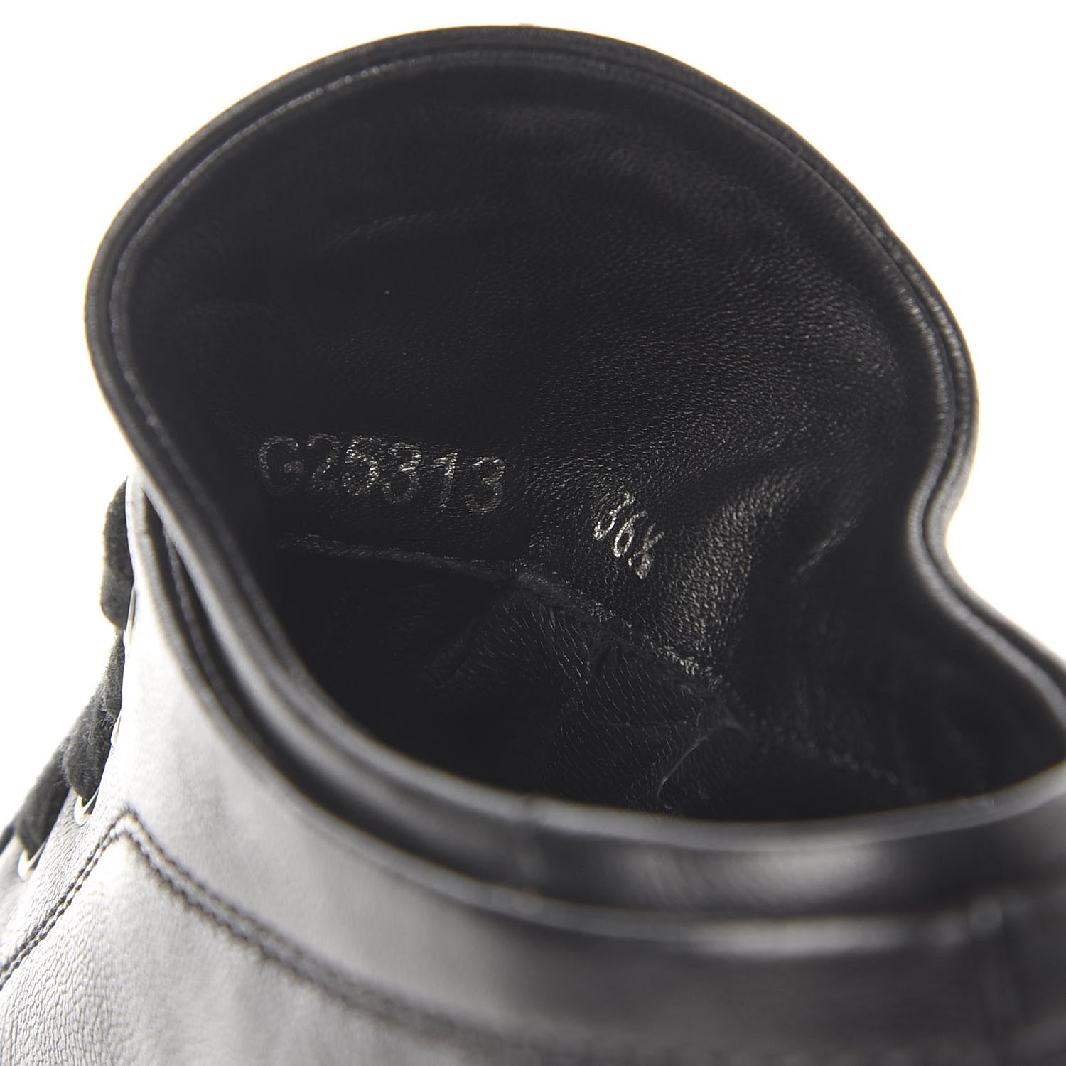 Chanel Lambskin Patent Cap Toe CC Sneakers 36.5 Black 8 of 9