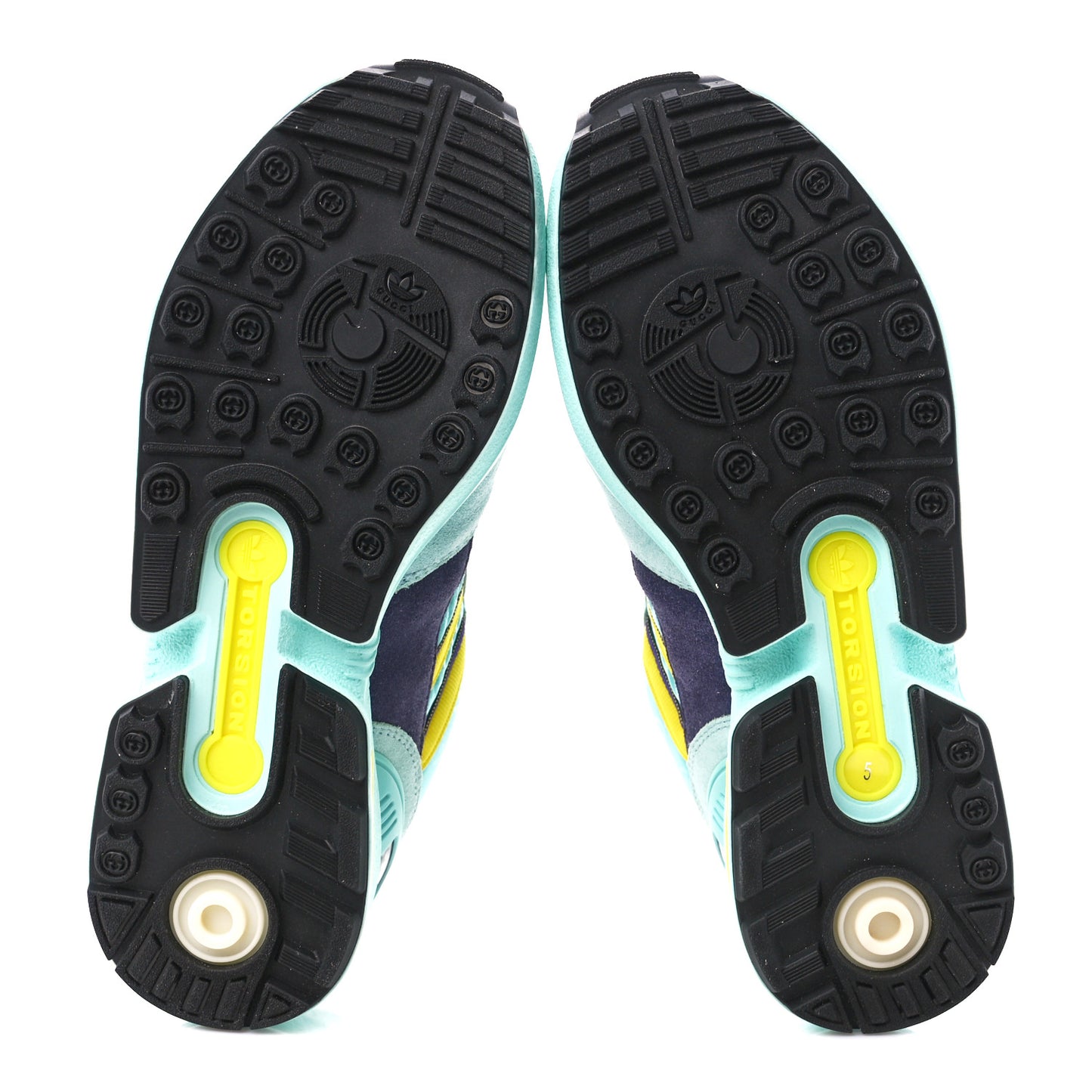 X ADIDAS Suede Madeira Nylon Jacquard GG Monogram Womens ZX8000 Sneakers 6.5 Aqua