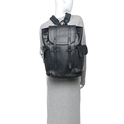 Louis Vuitton Epi Christopher Backpack PM Marine 2 of 15