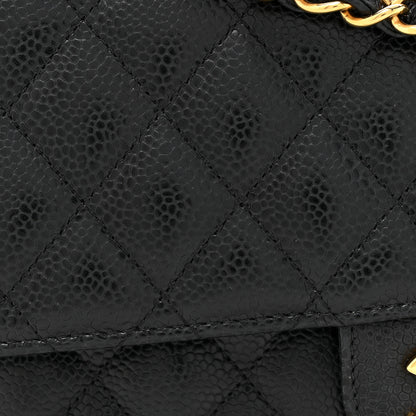 Chanel Caviar Quilted Medium Double Flap Black 8 of 11