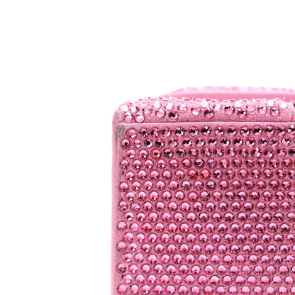 Balenciaga Strass Suede Hourglass Top Handle Bag XS Pink 14 of 16