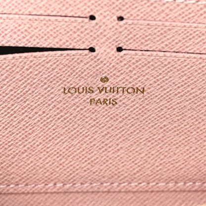 Louis Vuitton Damier Azur Clemence Wallet Rose Ballerine 6 of 6