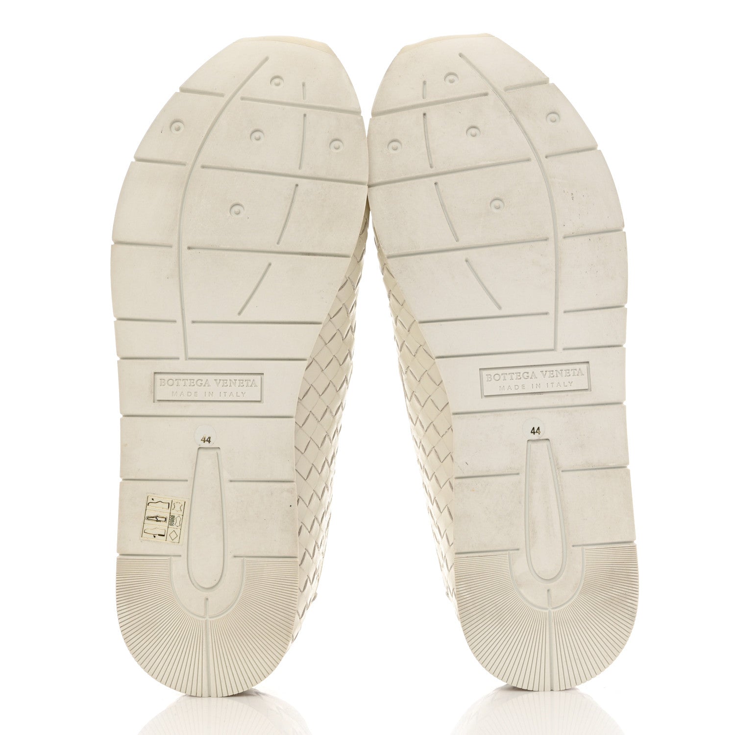 Bottega Veneta Nappa Intrecciato Mens Slip On Sneakers 44 White 5 of 10