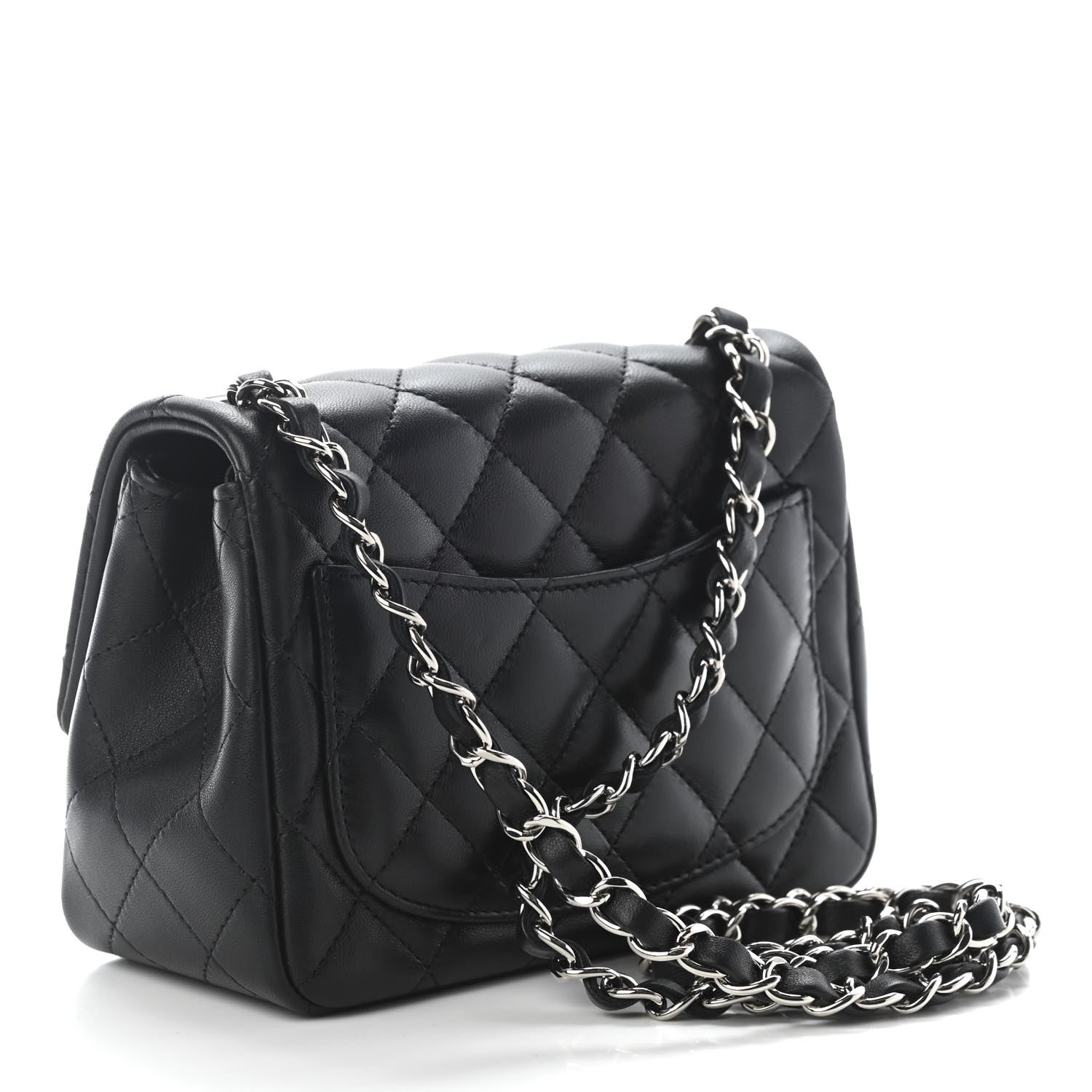 Chanel Lambskin Quilted Mini Square Flap Black 3 of 9