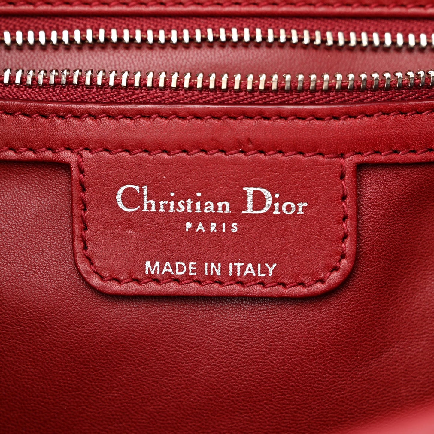 Lambskin Small Demi Lune Flap Red