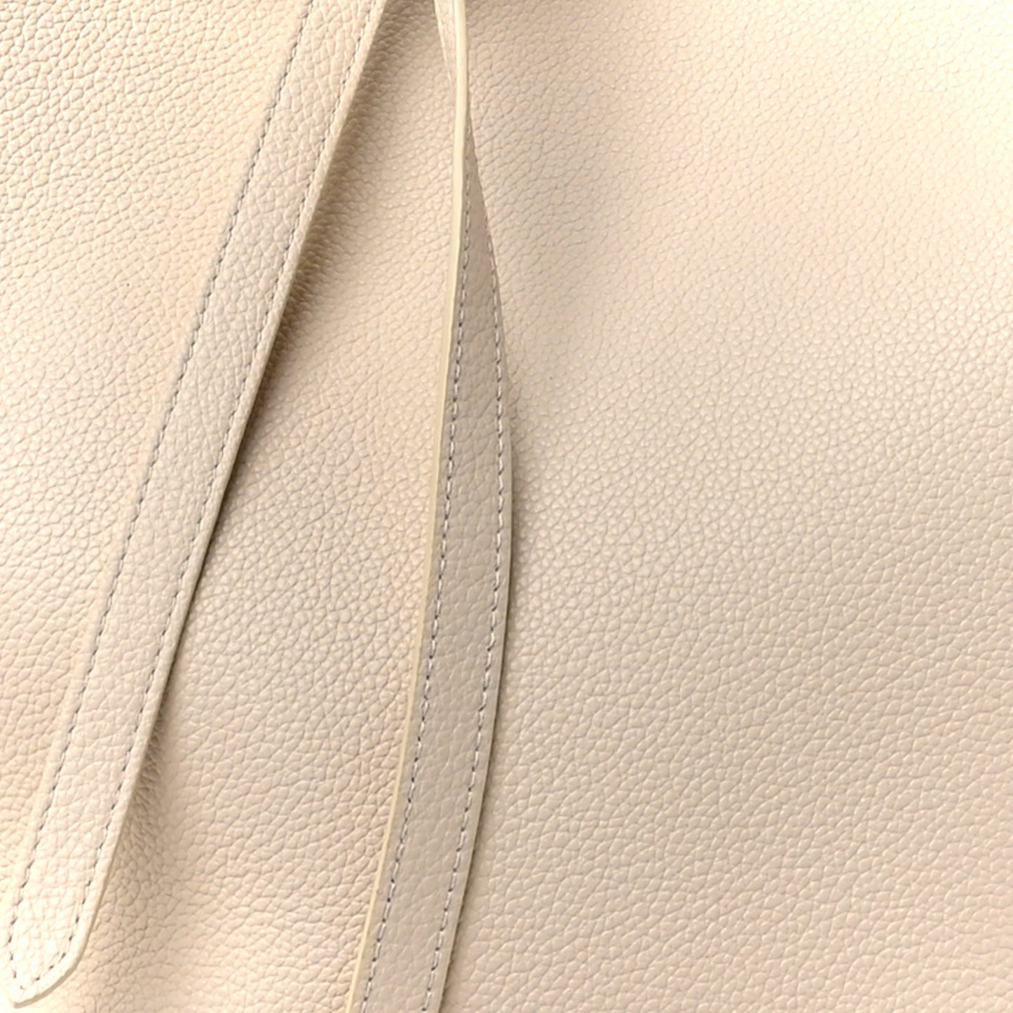 Soft Grained Calfskin Small Belt Cabas Phantom Vanilla