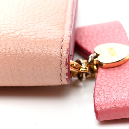 MCM Grained Calfskin Mina Mini Wallet Pink Blush 14 of 14