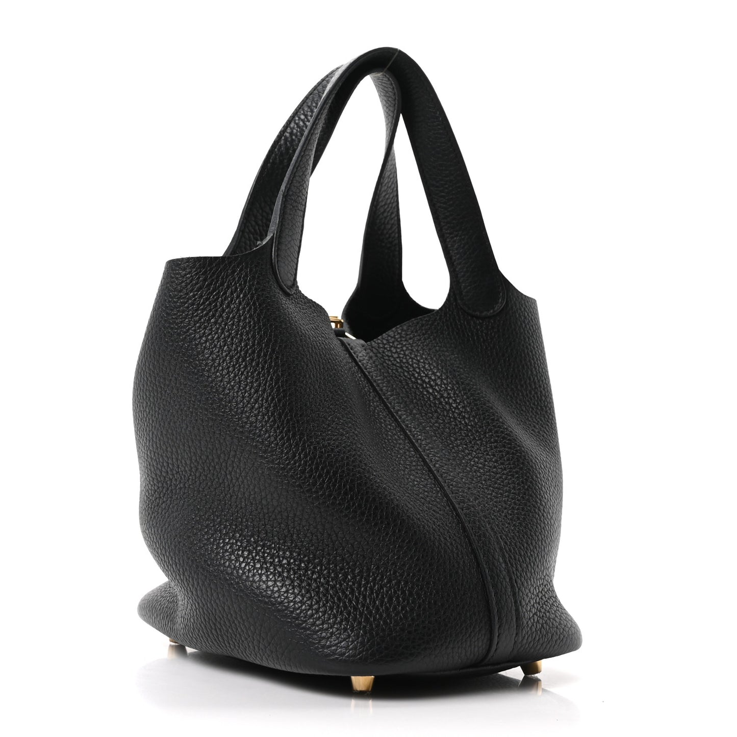 Taurillon Clemence Picotin Lock 18 PM Black Black