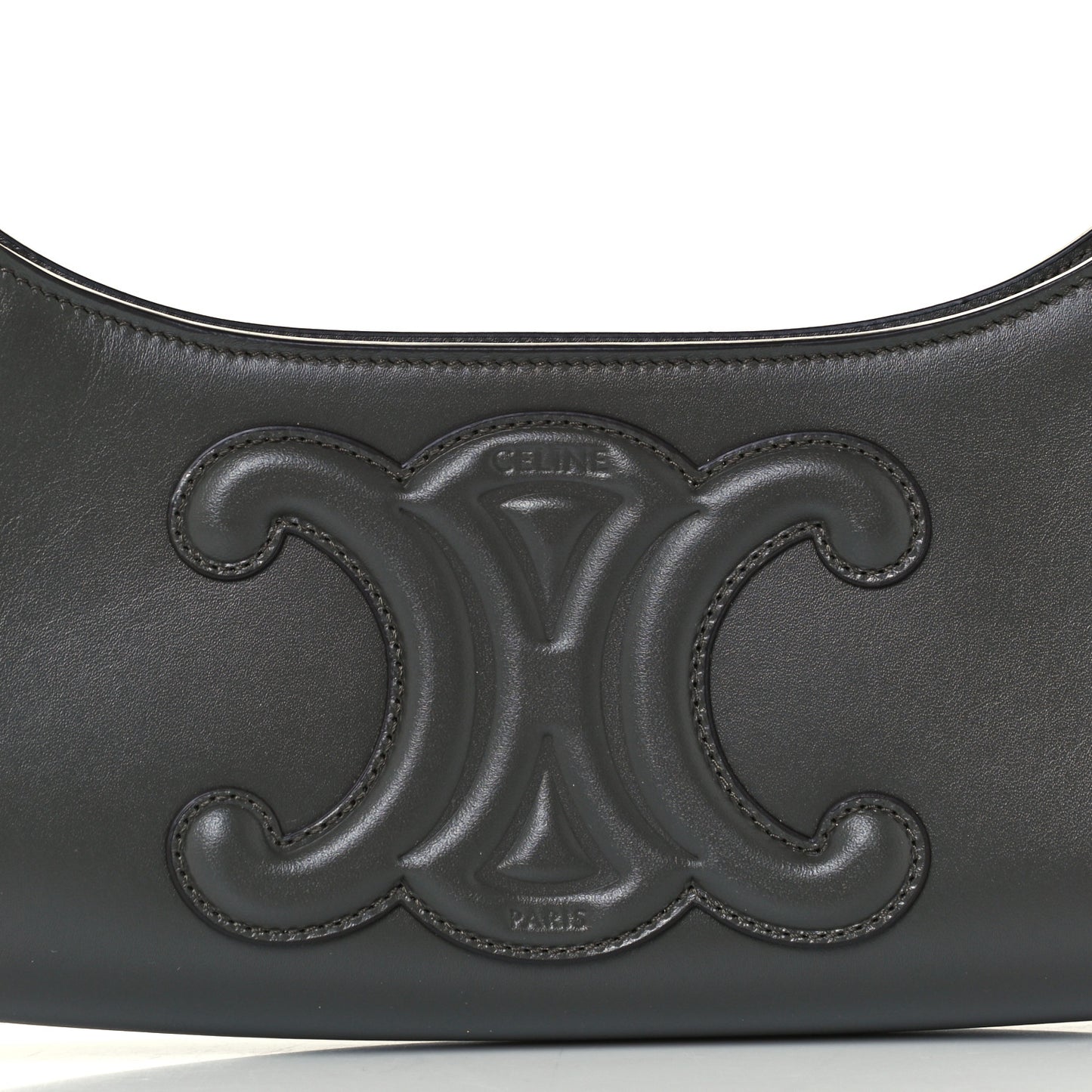 Smooth Calfskin Cuir Triomphe Shoulder Bag Grey