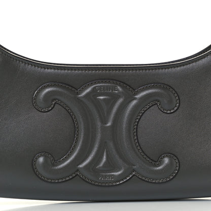 Celine Smooth Calfskin Cuir Triomphe Shoulder Bag Grey 8 of 10