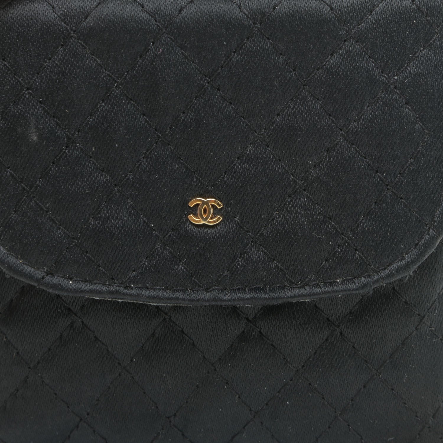 Chanel Grosgrain Quilted Micro Flap Bag Black 8 of 10
