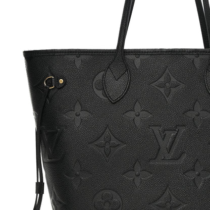Louis Vuitton Empreinte Monogram Giant Neverfull MM Black 7 of 9