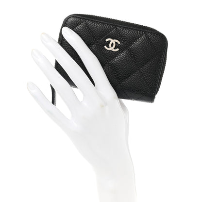Chanel Caviar Quilted Classic Zipped Coin Purse Black 4 of 8