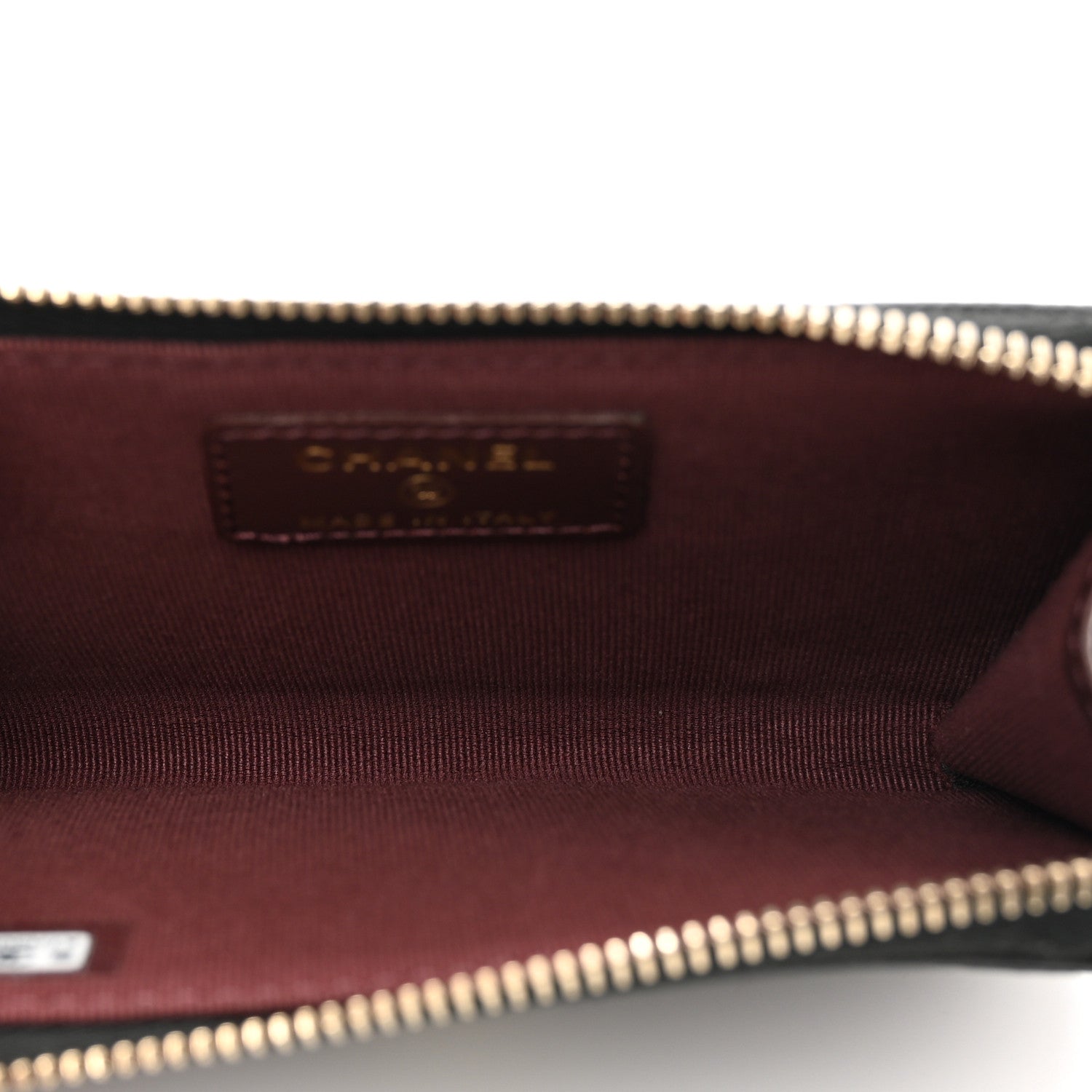 Chanel Caviar Quilted CC Zip Around Card Holder Black 5 of 7