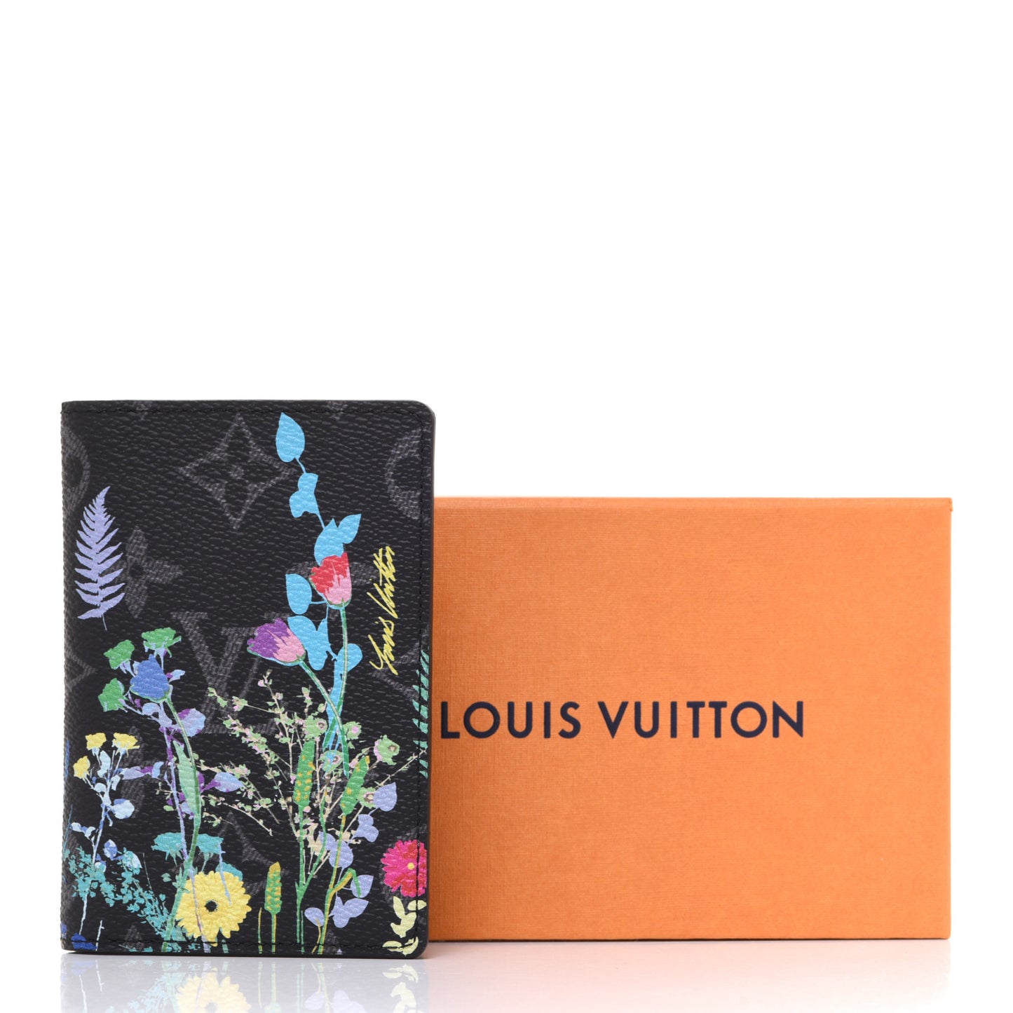 Monogram Eclipse Flower Print Pocket Organizer NM