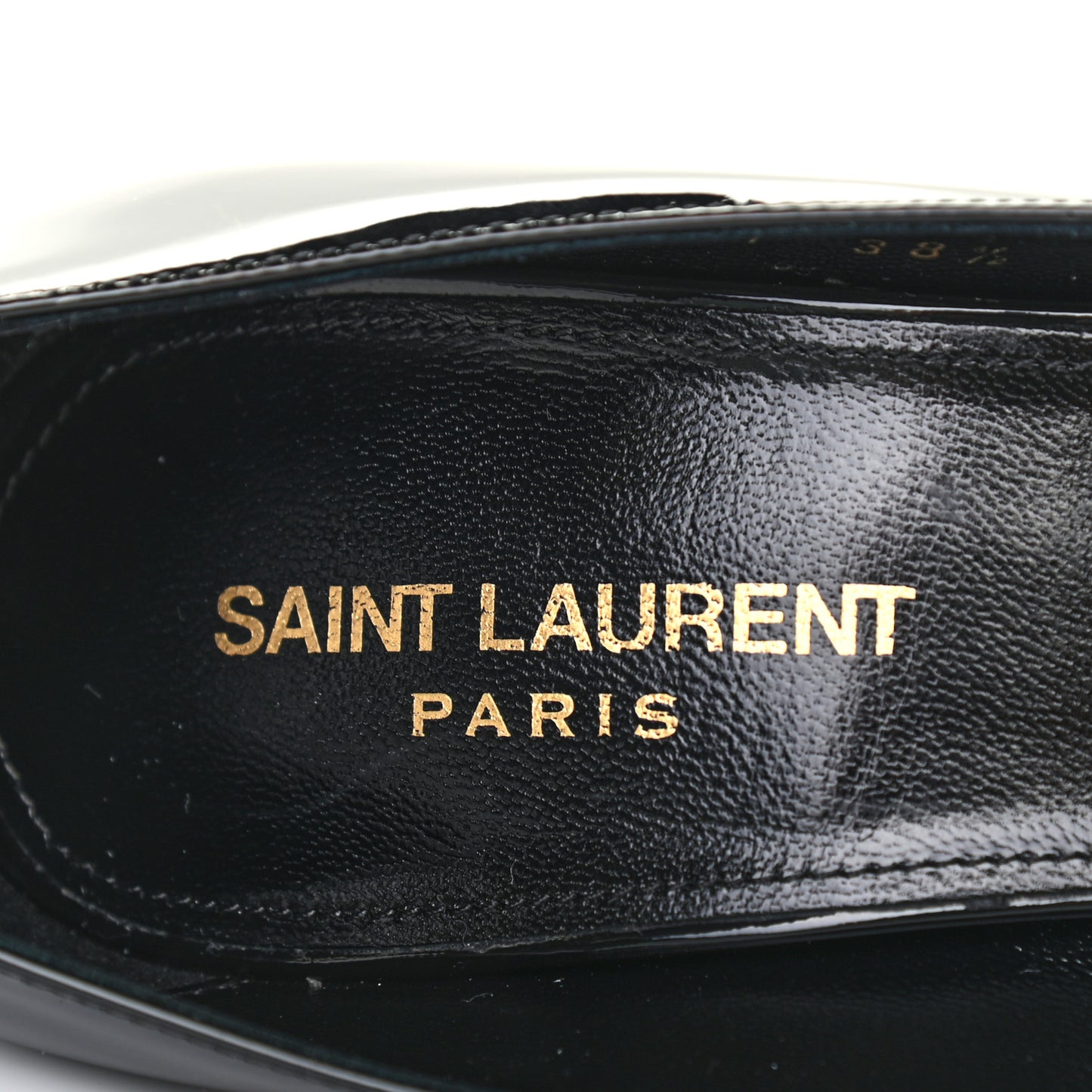 Patent Calfskin Zoe 85 Pumps 38.5 Black