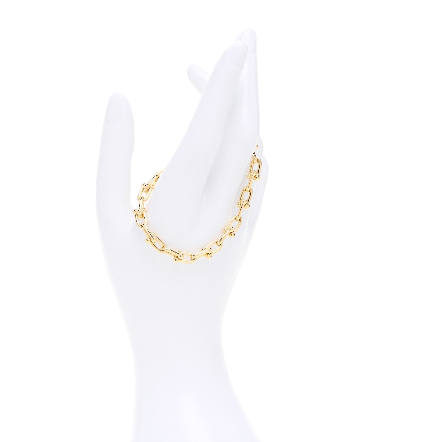 Tiffany 18K Yellow Gold Small HardWear Link Bracelet 2 of 5