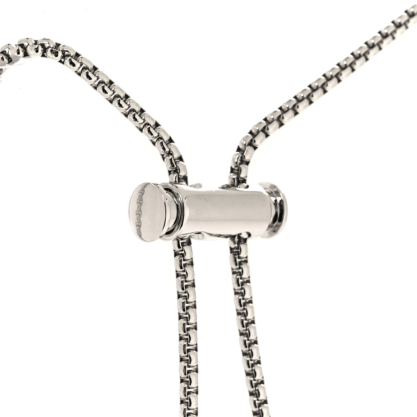 Saffiano Airpods Chain Necklace White